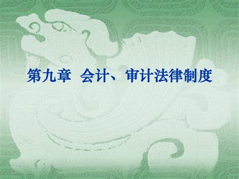 第九章 会计、审计法律制度 Word文档在线阅读与下载 无忧文档