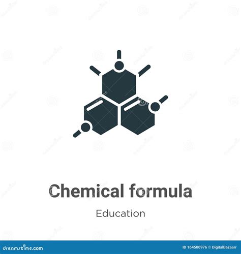 Chemical Formula Vector Icon On White Background Flat Vector Chemical