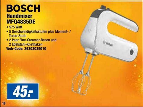 Bosch Handmixer Mfq4835de Angebot Bei Expert 1Prospekte De