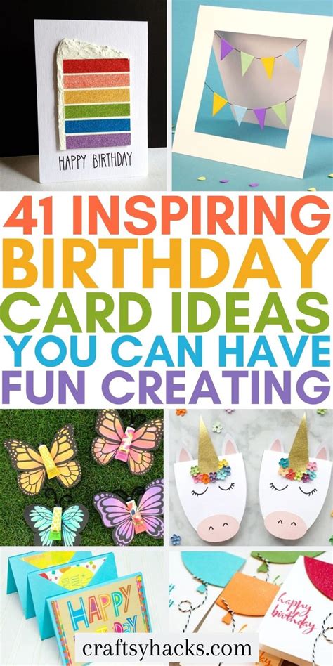 41 DIY Birthday Card Ideas That Look Awesome | Creative birthday cards ...