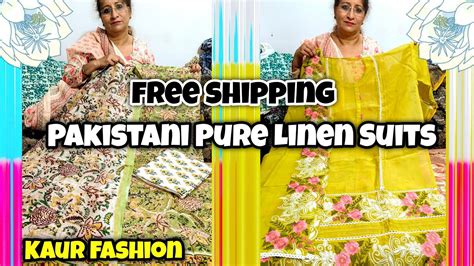 Pure Batik Kota Doria Maslin Linen Suit Dupatta Free Shipping