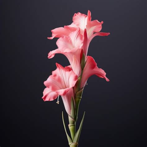 Premium Ai Image Lifelike Gladiolus Minimal Retouching In Micro