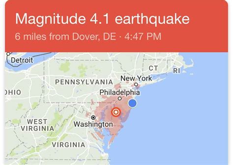 Earthquake Hits East Coast - Jersey Feels It