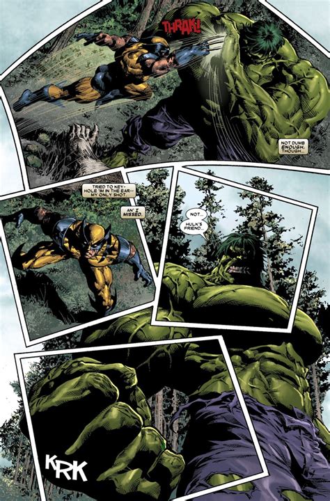 Hulk vs. Wolverine - Battles - Comic Vine