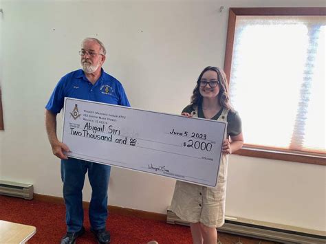 Walnut Masonic Lodge Presents K In Scholarships To Bureau Valley