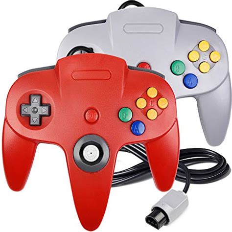 2 Pack N64 Controller Innext Classic Wired N64 64 Bit Gamepad Joystick