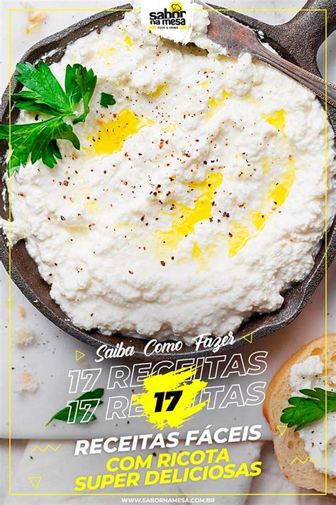 Receitas Ricota V Rias Vers Es Ultra Saborosas Para