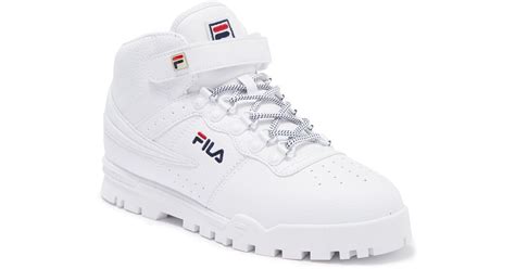 Fila V13 High Top Sneaker in White for Men | Lyst