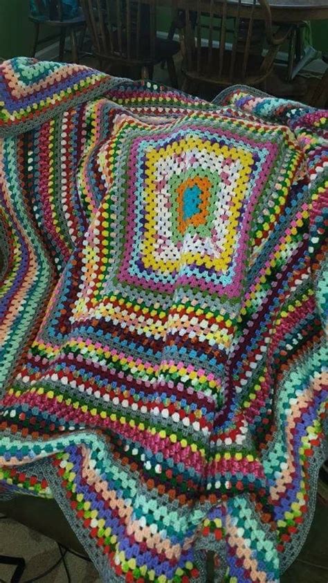 Giant Crochet Granny Scrapghan Crochet Crochet Blanket Crochet Granny