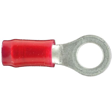 RED Insulated Ring Terminal For 10 Screws Studs 22 18awg