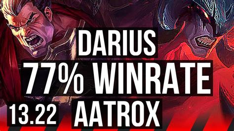 Darius Vs Aatrox Top 77 Winrate 7 Solo Kills Br Challenger 13