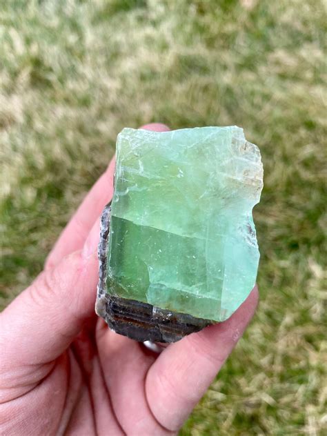 Green Calcite Stone 1 3 Rough Green Calcite Crystal Green Calcite Chunk