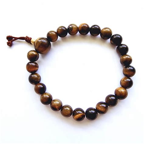 Tiger S Eye Wrist Mala New Still Sitting Meditation Supply