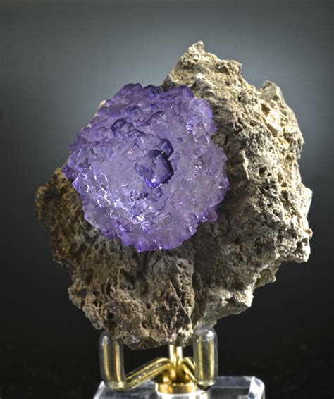 Well Arranged Molecules Mineral Specimen Fluorite Geometricly