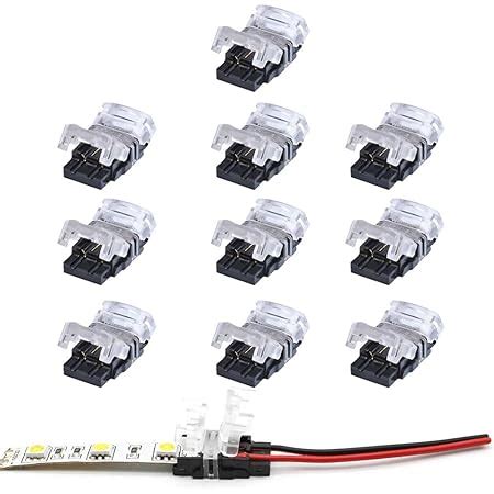 Aroidful Lot De Connecteurs Rapides Led Broches Mm Adapt S