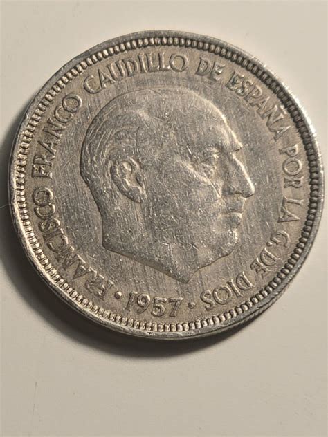 Spain Spanien Ptas Pesetas Francisco Franco Caudillo De Espana