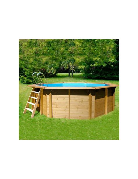 Piscina de Madera Gre Sunbay Vasto Redonda Ø428x136 Piscinarium