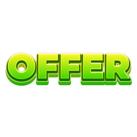 Offer 3d Marketing Label Text 11577842 Png