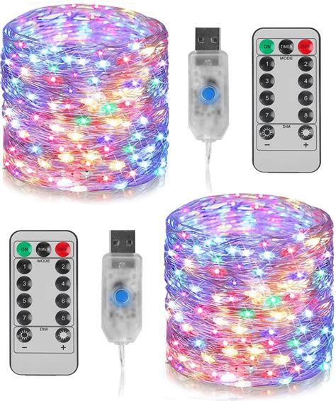 MUBILL 2 Piezas Guirnalda De Luces Led USB Guirnalda Luces 10M 100 LED