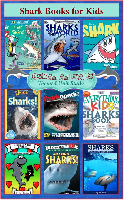 Shark Week Books for Kids {Ocean Animals Unit Study}