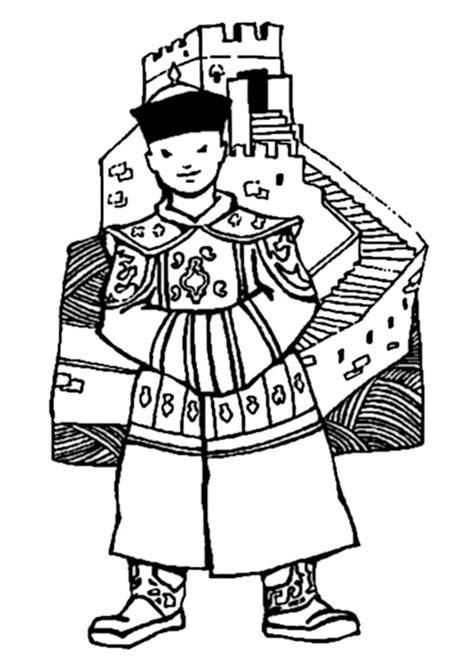 Coloring Page Great Wall Of China Img 9323