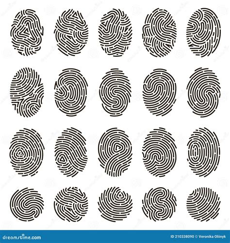 Fingerprint Identification Objects Royalty Free Stock Image