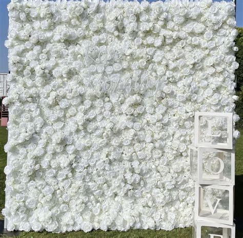 8x8 Floral Backdrop - White Rose - Eventlyst