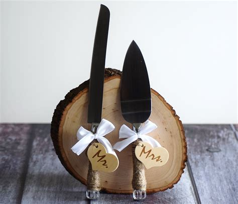 Rustic Wedding Cake Knife Customized Wedding By Customwoodwonders