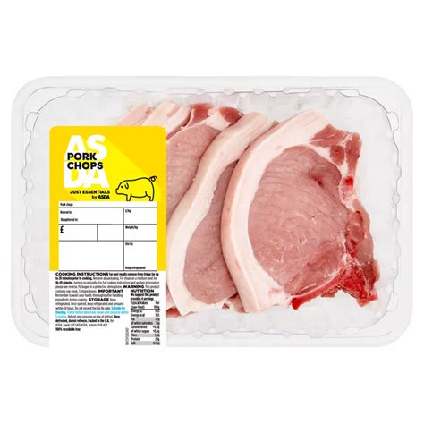 ASDA Pork Chops Typically 0 78kg Is Not Halal Halal Check