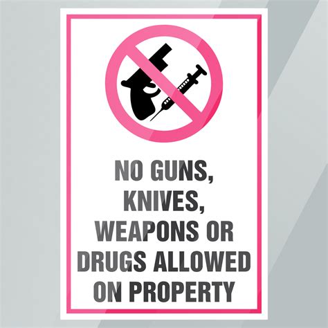 No Gunsno Weapons Decals