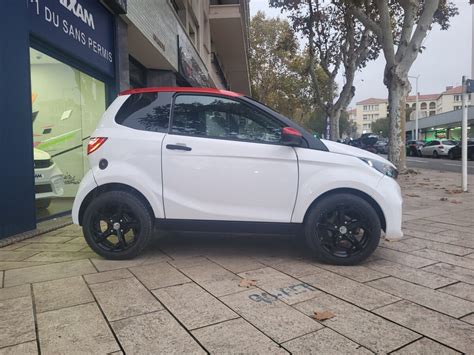 Aixam City Sport Blanche Toit Rouge Voiture Sans Permis D Occasion