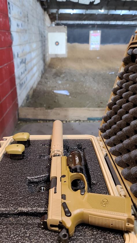 FNH FNX 45 Tactical Rugged Suppressors Obsidian 45 FDE R GunPorn