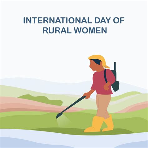 Illustration Vector Graphic Of A Female Farmer Is Working In The Field