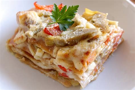 Lasagne Con Carciofi Pomodorini E Provolone Piccante Fidelity Cucina