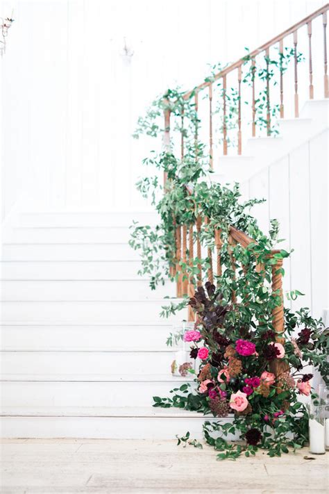 Floral design for staircase | Wedding & Party Ideas | 100 Layer Cake