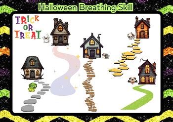 Halloween Coping Skills Breathing Visual support ADHD Autism ODD Anxiety