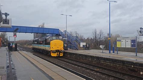 NEW SCOTRAIL LIVERY 37409 At Swinton Station 23 1 24 YouTube