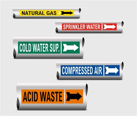 Mep Identification Labels Pipe Marking Labels Uae