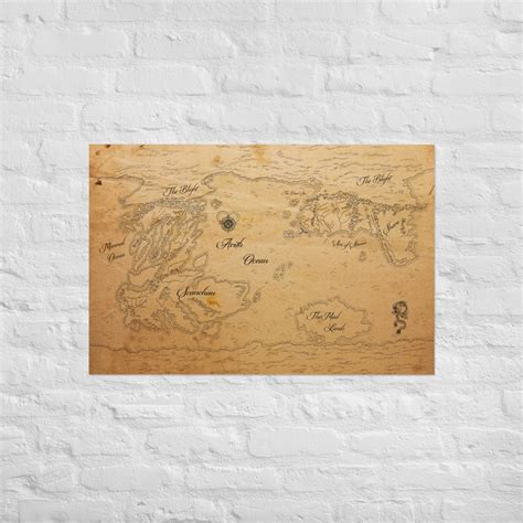 Vintage Wheel of Time World Map Poster - Etsy