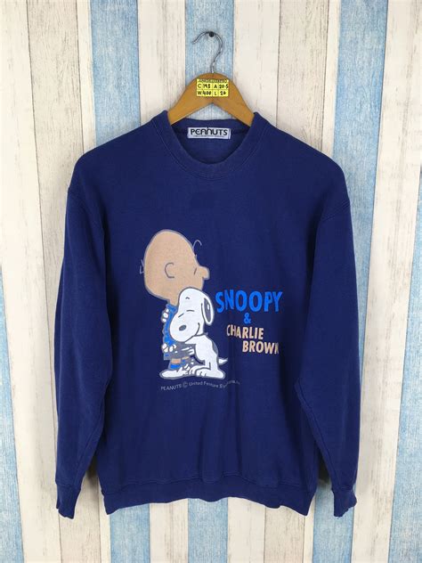 Snoopy Joe Cool Roundneck Jumper Large 90s Vintage Snoopy Peanuts