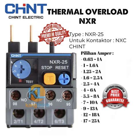 Jual Thermal Overload Chint Nxr Overload Chint Nxr A