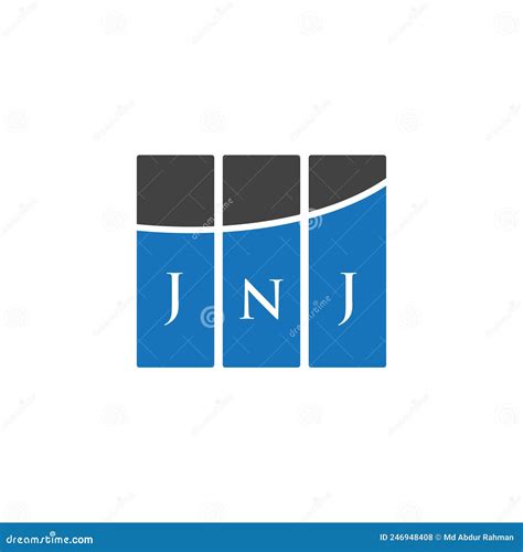 JNJ Letter Logo Design on WHITE Background. JNJ Creative Initials ...