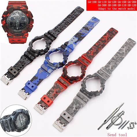 Acess Rios De Rel Gio Pulseira De Resina Mm Para Camuflagem Casio G