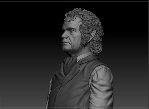 Ian Holm Bilbo Baggins Lord Of The Rings 3d Model 3d Printable