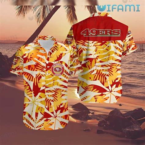 San Francisco Ers Aloha Hawaii Shirt With Tropical Leaves Design