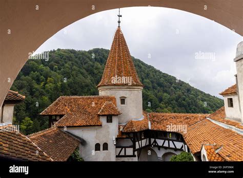 Bran Castle Known As Draculas Castle In Bran Village Transylvania