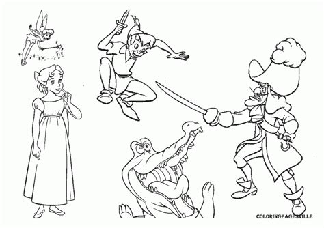 Captain Hook Coloring Pages Coloring Home