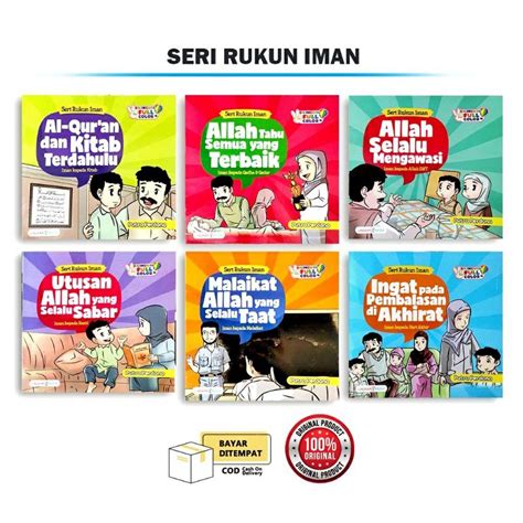 Jual Buku Cerita Anak Islam Seri Rukun Iman Bilingual Full Colour