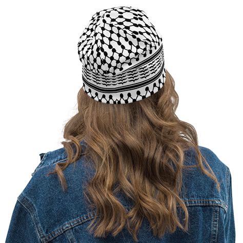 Kufiya Beanie Palestine Hat Palestine Kufiya Hat Palestine Will Be Free Palestine Sweater
