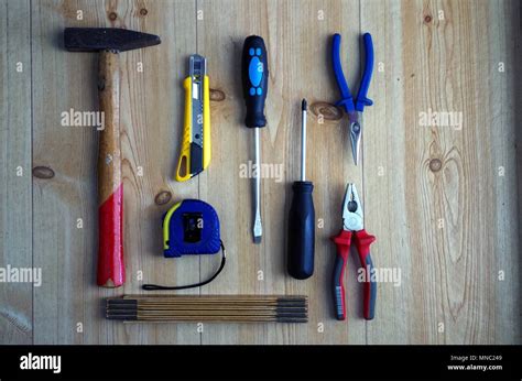 Set of tools for the handyman Stock Photo - Alamy